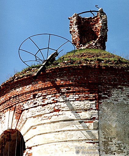 Borovsk district. Ryabushinskaya suburb. Church of Demetrius of Thessalonica. Fragment. XIX 