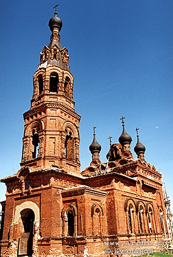 Borovsk district. Krasnoye. Church of Archangel Michael . XIX 