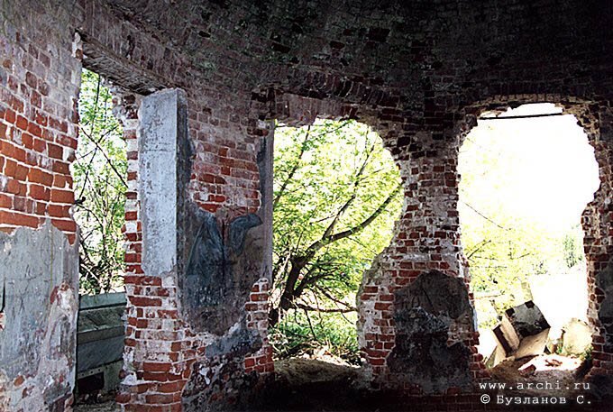 Borovsk district. Ryabushinskaya suburb. Church of Demetrius of Thessalonica. Interior. XIX 