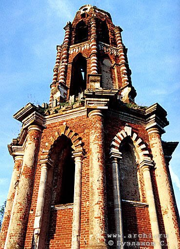 Kaluga district. Grabtsevo. Estate Grabtsevo. Belfry. XVIII 