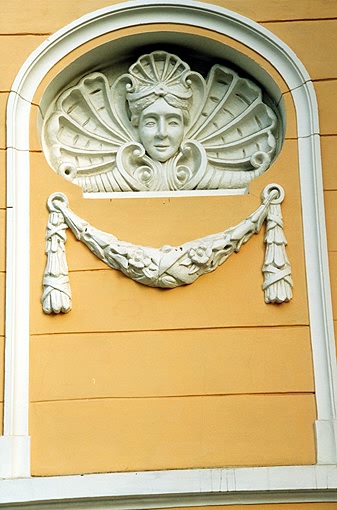 Krasnoyarsk. House of Merchant Gadalov. Fragment.  V.A.Sokolovsky