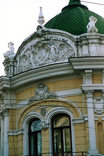 Krasnoyarsk. House of Merchant Gadalov. Fragment.  V.A.Sokolovsky