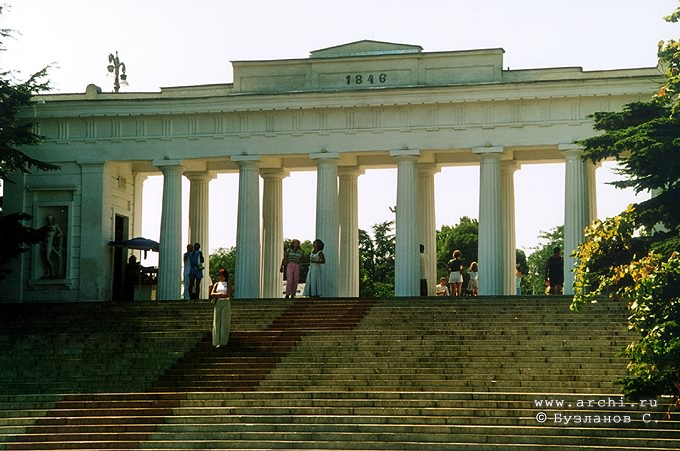 Sevastopol district. Sevastopol. Graphskaya (Earl's) pier. XIX D.Upton