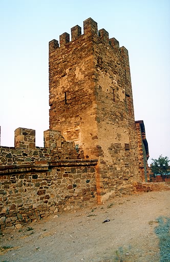 Sudak district. Sudak. Genuazskaya (Genoa) Fortress. Tower of Corrado Chigala. XV