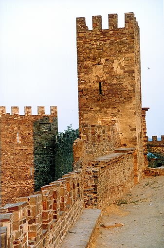 Sudak district. Sudak. Genuazskaya (Genoa) Fortress. Tower of Corrado Chigala. XV