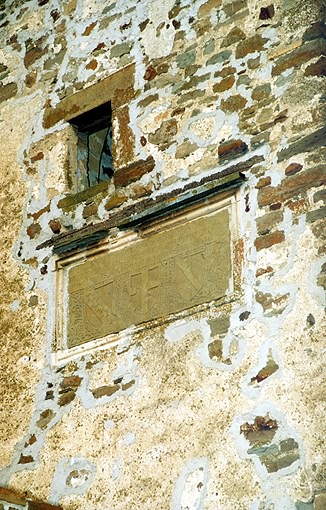 Sudak district. Sudak. Genuazskaya (Genoa) Fortress. Foundation slab. Towers of Paskualae Judichae. XIV