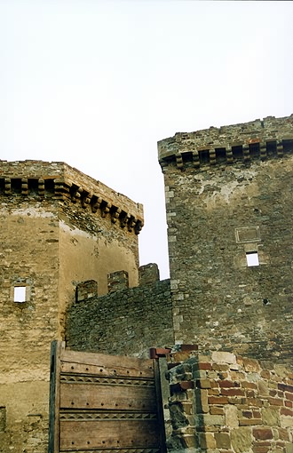 Sudak district. Sudak. Genuazskaya (Genoa) Fortress. Main Gate. XIV-XV