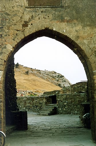 Sudak district. Sudak. Genuazskaya (Genoa) Fortress. Main Gate. XIV-XV