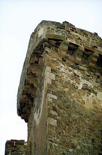 Sudak district. Sudak. Genuazskaya (Genoa) Fortress. Main Gate. Fragment. XIV-XV