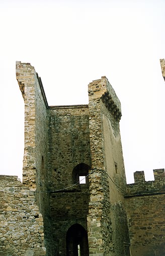 Sudak district. Sudak. Genuazskaya (Genoa) Fortress. Main Gate. Fragment. XIV-XV