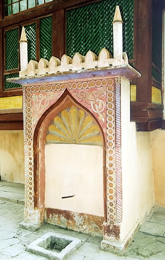 Bakhchisaray district. Bakhchisaray. Khan's Palace. Church. Fountain.