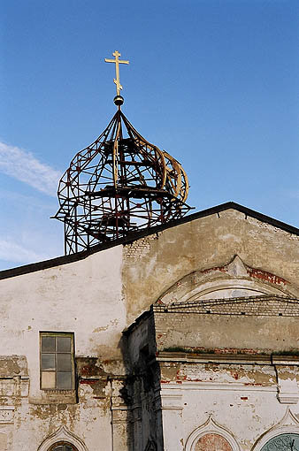 Zadonsk. The Virgin Monastery. Church of the Virgin (wintry). XIX