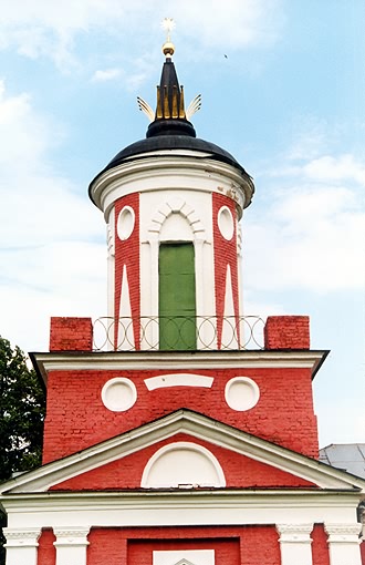 Volokolamsk district. Yaropolets. Yaropolets Estate of Goncharovy. Tower at coach-house. XVIII