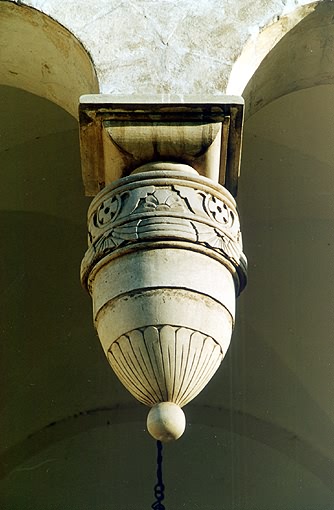 Leninsky district. Ostrov. Belfry of Transfiguration Church. Fragment. XIX