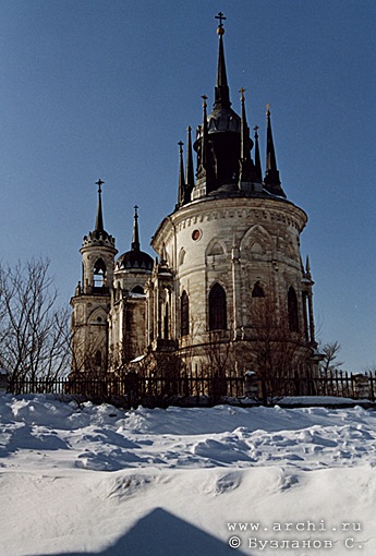 Bykovo. Church of Vladimir Icon of the Virgin. Last quarter of the XVIIIth cent.