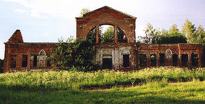 Ozery district. Aleshkovo. Estate Aleshkovo. Stables. XIX cent.