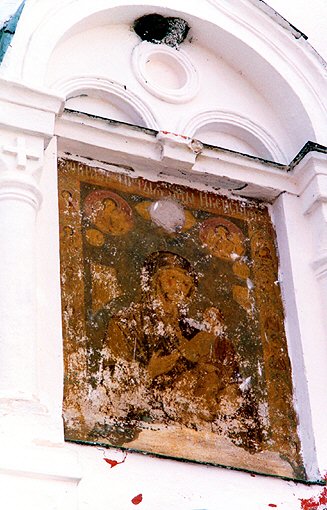 Valday district. Valday. Monastery of Iverskaya Icon of the Virgin. Church of Filippe, Moscow Metropolitan. Fragment. XVII