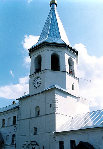 Valday district. Valday. Monastery of Iverskaya Icon of the Virgin. Belfry. XVII