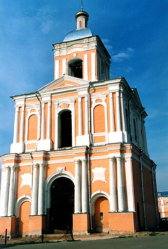 Novgorod district. Veliky Novgorod. Khutynsky Monastery. Gate-belfry. XVIII