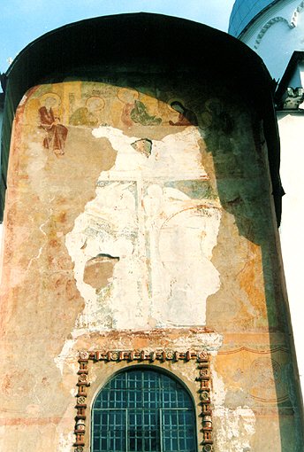 Novgorod district. Veliky Novgorod. Cathedral of Sophia, the Divine Wisdom. Fragment. XI