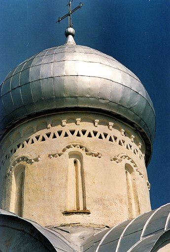 Novgorod district. Veliky Novgorod. Church of Blaise, the Martyr on Vlasova street. Fragment. XIII