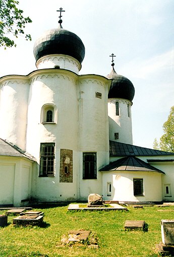 Novgorod district. Veliky Novgorod. Antoniev Monastery. Church of Nativity of the Virgin. XII