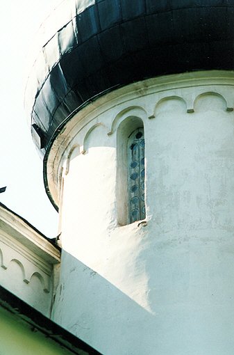 Novgorod district. Veliky Novgorod. Antoniev Monastery. Church of Nativity of the Virgin. Fragment. XII