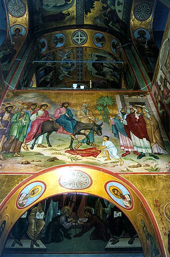 Novgorod district. Yurevo. Yurev Monastery. Cathedral of George, Victor the Great Martyr. Interior. XII