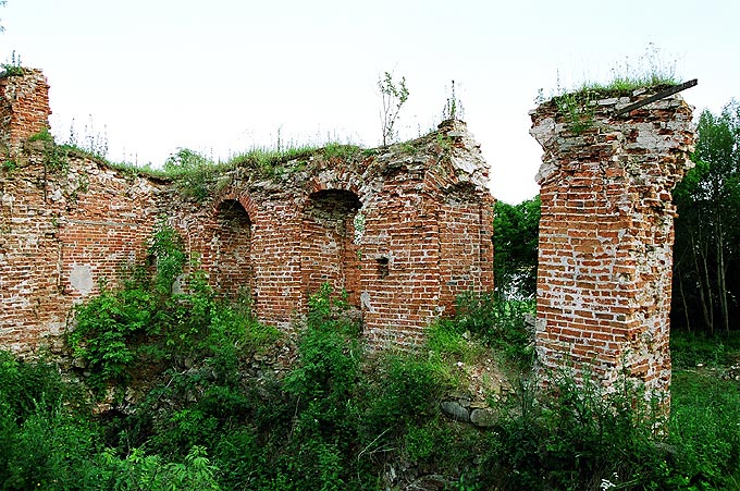 Novgorod district. Khotyazh. Klopsky Monastery. Church of Nicolas. XVII