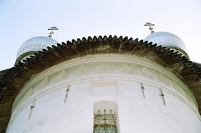 Novgorod district. Veliky Novgorod. Church of Boris and Gleb. Fragment. XVI