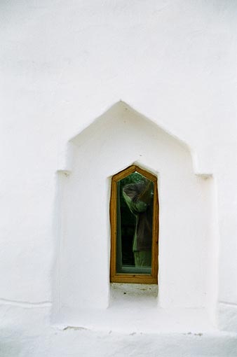 Novgorod district. Volotovo. Assumption Church on Volotovo Pole. Fragment. XIV