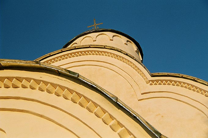 Novgorod district. Volotovo. Assumption Church on Volotovo Pole. Fragment. XIV