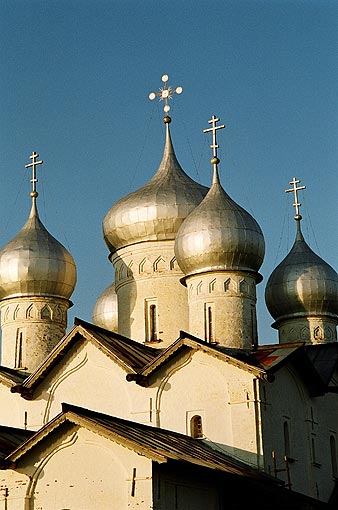 Novgorod district. Veliky Novgorod. Church of Boris and Gleb. XVI