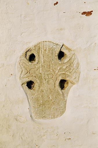 Novgorod district. Veliky Novgorod. Church of Boris and Gleb. Fragment. XVI