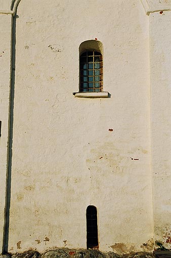 Novgorod district. Veliky Novgorod. Church of Boris and Gleb. Fragment. XVI