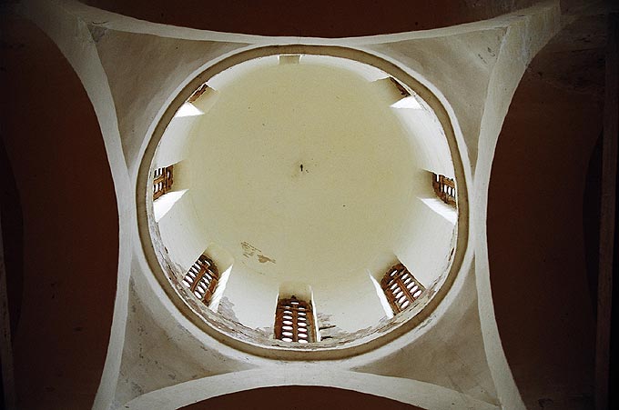 Novgorod district. Veliky Novgorod. Transfiguration Church in Kovalev. Interior. XIV