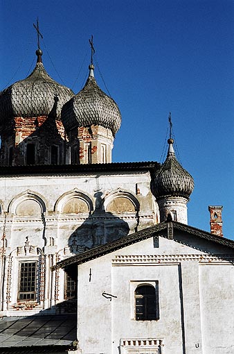 Novgorod district. Veliky Novgorod. Derevyanitsky Monastery. Resurrection Church. Fragment. XVIII F.Alexeyev