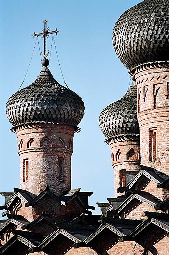 Novgorod district. Veliky Novgorod. Monastery of Holy Spirit. Trinity Church. Fragment. XVI