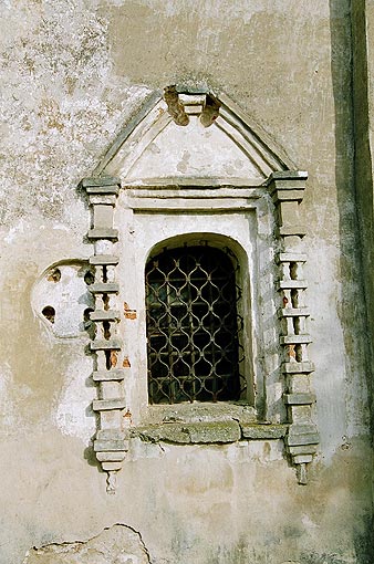 Novgorod district. Veliky Novgorod. Annunciation  Church at village Arkazhi. Fragment. XII