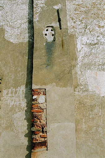 Novgorod district. Veliky Novgorod. Annunciation  Church at village Arkazhi. Fragment. XII