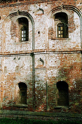 Novgorod district. Veliky Novgorod. Monastery of Holy Spirit. Trinity Church. Fragment. XVI