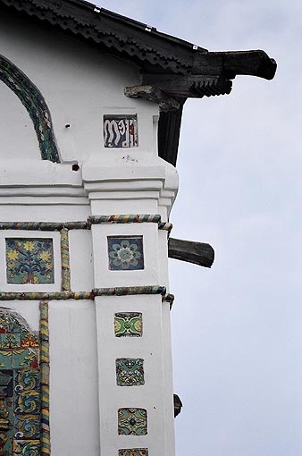 Novgorod district. Vyazhischi. Vyazhisky Monastery. Church of John the Theologian. Fragment. XVII