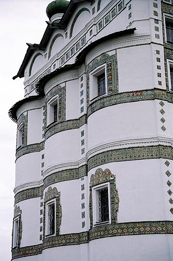 Novgorod district. Vyazhischi. Vyazhisky Monastery. Church of John the Theologian. Fragment. XVII