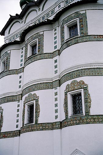 Novgorod district. Vyazhischi. Vyazhisky Monastery. Church of John the Theologian. Fragment. XVII