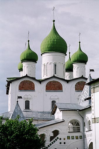 Novgorod district. Vyazhischi. Vyazhisky Monastery. Church of Nicolas. XVII