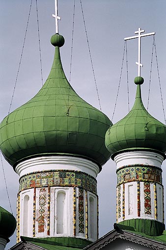 Novgorod district. Vyazhischi. Vyazhisky Monastery. Church of John the Theologian. Fragment. XVII