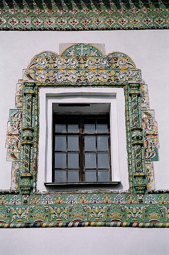 Novgorod district. Vyazhischi. Vyazhisky Monastery. Church of John the Theologian. Fragment. XVII