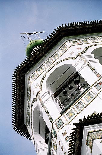 Novgorod district. Vyazhischi. Vyazhisky Monastery. Church of John the Theologian. Belfry. XVII