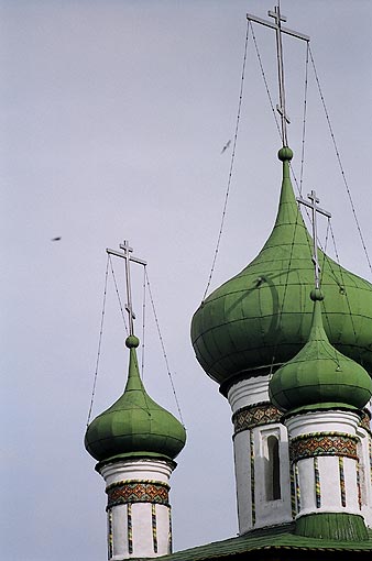 Novgorod district. Vyazhischi. Vyazhisky Monastery. Church of John the Theologian. Fragment. XVII