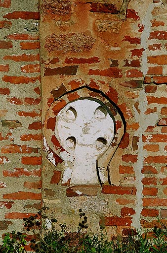 Novgorod district. Veliky Novgorod. Church of John on Myachina. Fragment. XV